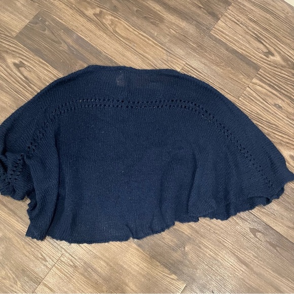 Wooden Ships Navy Shawl - Picture 4 of 4